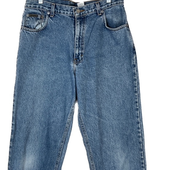 Calvin Klein Jeans Easy Fit Sz 34 Blue Double Stone Wash BMPP171 Made USA Union - Picture 4 of 9